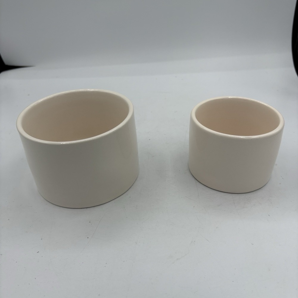 Rae Dunn by Magenta Salsa & Guac Nesting Bowl Set Chips Dip Serving Hosting Whit - Picture 7 of 10